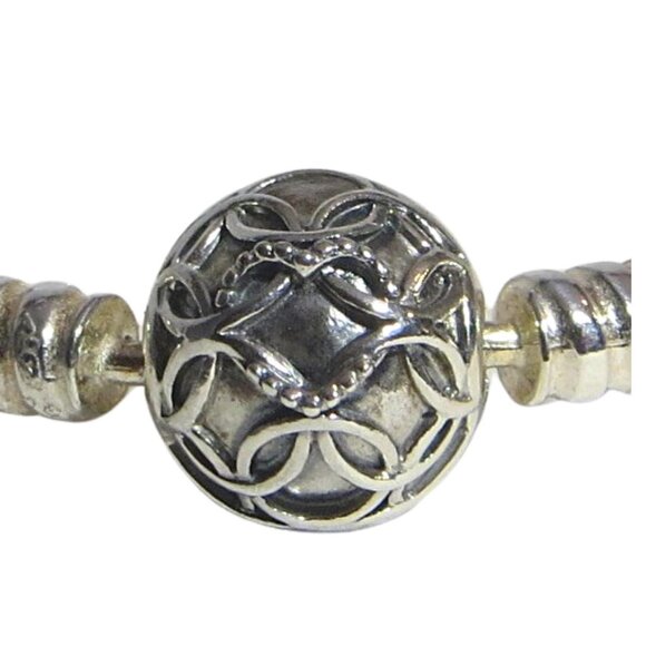 Pandora Bangle Pattern of Love Ltd Ed Charm Bracelet Sterling  7.5"  597137 - Picture 3 of 7